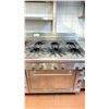 Image 1 : QUEST STAINLESS STEEL 6 BURNER GAS STOVE APPROX 41"H X 38"D X 37" W