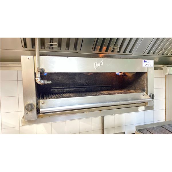 QUEST " 30 STAINLESS STEEL COMMERCIAL GAS SALAMANDER OVEN