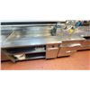 Image 1 : QUEST GAS WARMING FOOD PREP STATION WITH WARMING BINS APPROX 86" L X 37" W X 35 " H