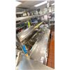 Image 6 : STAINLESS STEEL 7 DRAWER 2 DOOR COOLER PREP TABLE WITH METAL SHELVING ABOVE AND GLO RAY FOOD WARMER
