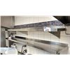 Image 2 : 2 COMMERCIAL KITCHEN STAINLESS STEEL SHELVES 67 1/2 "ACROSS X 12" DEEP