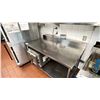 Image 2 : COMMERCIAL KITCHEN STAINLESS STEEL PREP TABLE 57"ACROSS X 33" WIDE X 36 1/2" HIGH