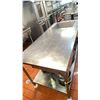 Image 1 : COMMERCIAL KITCHEN STAINLESS STEEL PREP TABLE WITH SINK AND DRAWER 78"ACROSS X 36" WIDE X 36" HIGH