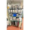Image 1 : GREEN 5 SHELF MOBILE RACK AND CONTENTS - LARGE ASSORTMENT OF COMMERCIAL KITCHEN
