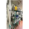 Image 3 : GREEN 5 SHELF MOBILE RACK AND CONTENTS - LARGE ASSORTMENT OF COMMERCIAL KITCHEN