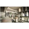 Image 3 : GREY METAL SHELF UNIT WITH ASSORTED COMMERCIAL KITCHEN ITEMS