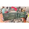 Image 9 : GREY METAL SHELF UNIT WITH ASSORTED COMMERCIAL KITCHEN ITEMS