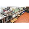 Image 1 : COMMERCIAL KITCHEN STAINLESS STEEL 3 TIER SHELF UNIT  141" ACROSS X 15" WIDE X 36" HIGH