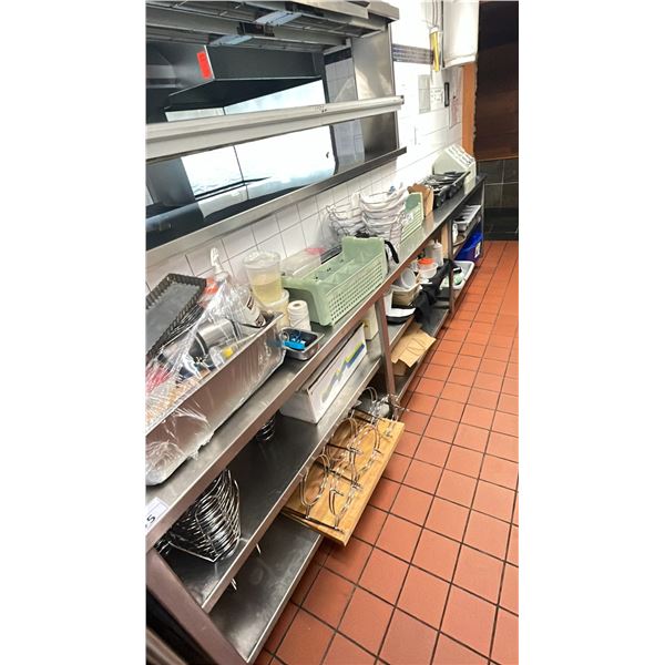 LARGE GROUP OF ASSORTED ITEMS - CUTLERY, BREAD BASKETS, DESERT STANDS AND MORE