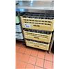 Image 2 : GROUP OF ASSORTED COMMERCIAL DISHWASHER WASHING TRAYS AND 2 DOLLIES