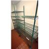 Image 2 : GROUP OF 5 GREEN MOBILE SHELVING RACKS
