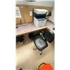 Image 7 : CONTENTS OF OFFICES, APPROX 3 LEATHER OFFICE CHAIRS, OFFICE SUPPLIES, 5 DRAWER BLACK FILING