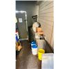 Image 3 : CONTENTS OF OUTSIDE, METRO RACKING, WASH BUCKETS, MOPS & 4 GALLON BUCKET