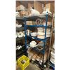Image 3 : CONTENTS OF ROOM WITH 3 METAL SHELVING RACKS WITH MISC RESTAURANT EQUIPMENT, DISHWARE, KITCHEN WARE
