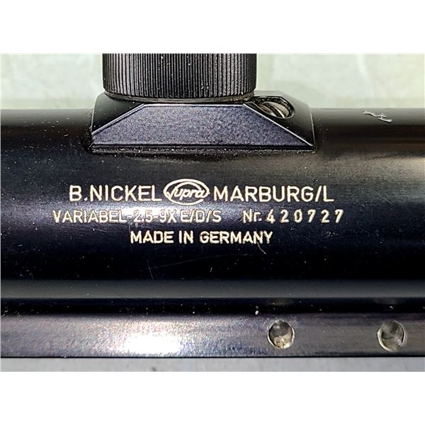 B Nickel Marburg FFP Scope 2.5-9 x 50 c/w Claw Mounts
