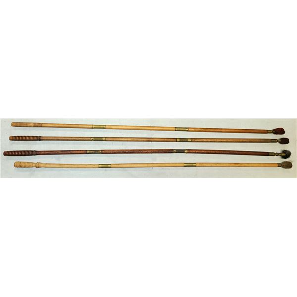 Wood Cleaning Rods Vintage Shotgun Lot - Full Length Rods x 4