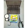 Image 1 : Mixed Fishing Lot as Shown - Box Line Pliers & Scale