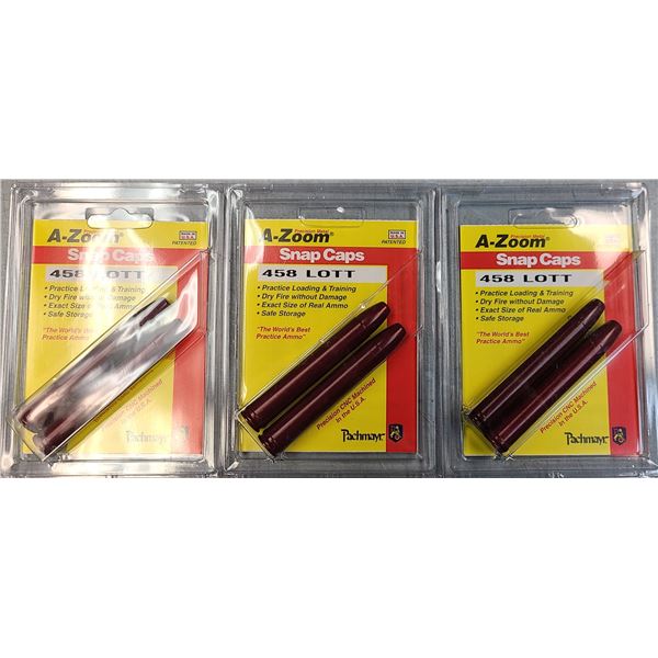 458 Lott A-Zoom Snap Caps - Lot of 3 - NEW