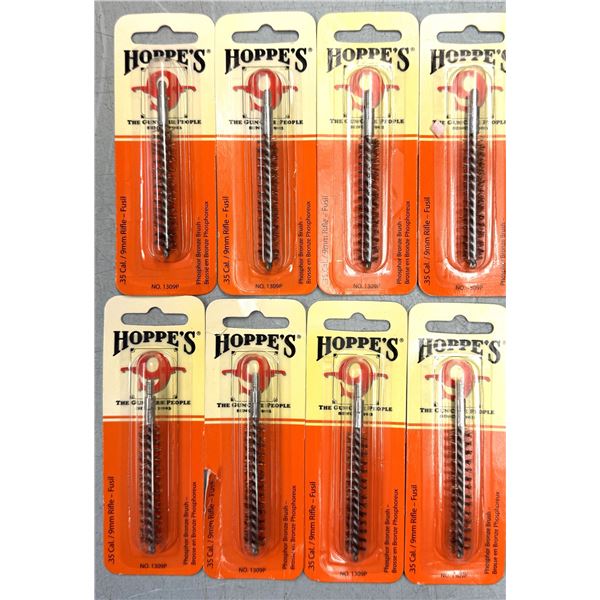 Bore Brushes 9 mm 35 Cal Hoppes 9 - Lot of 8 - NEW
