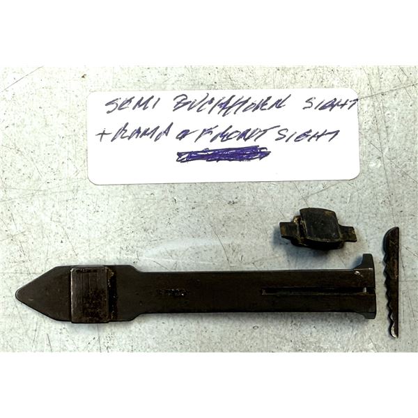 Semi-Buckhorn Rear Sight / Ramp and Front Sight