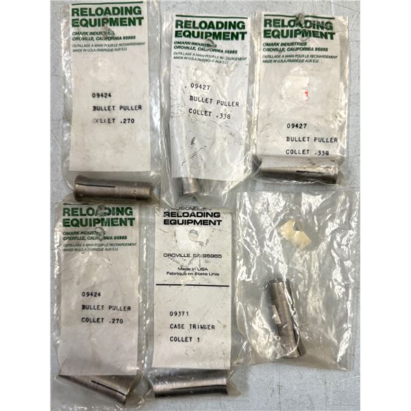 Bullet Puller Collets - Mixed Lot 6 pc - NEW