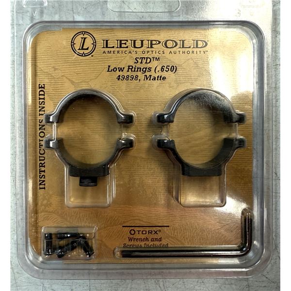 Leupold STD Ring Low 1 inch NEW