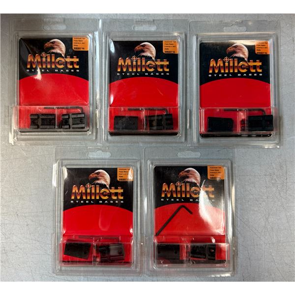 Browning A Bolt Scope Base Sets x 5 Millett Sets - NEW