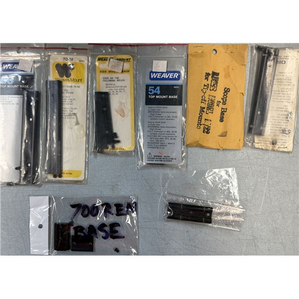 Weaver Scope Bases as Listed - 7 pc - NEW