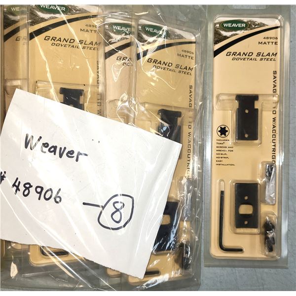 Weaver No 48906 Scope Bases as Shown - 8 pc - NEW