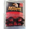 Image 2 : Millett Scope Rings Low 1 inch Weaver Picatinny Mount x 8 Pc - NEW