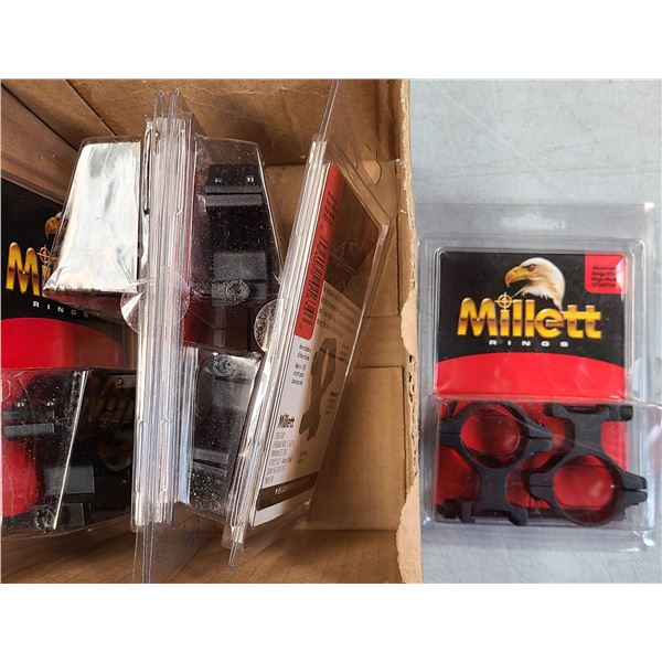 Millett Scope Rings 30mm High - 5 pc Lot - NEW