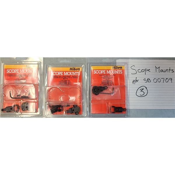 Savage 110 Millett Scope Bases - 3 pc Lot - NEW