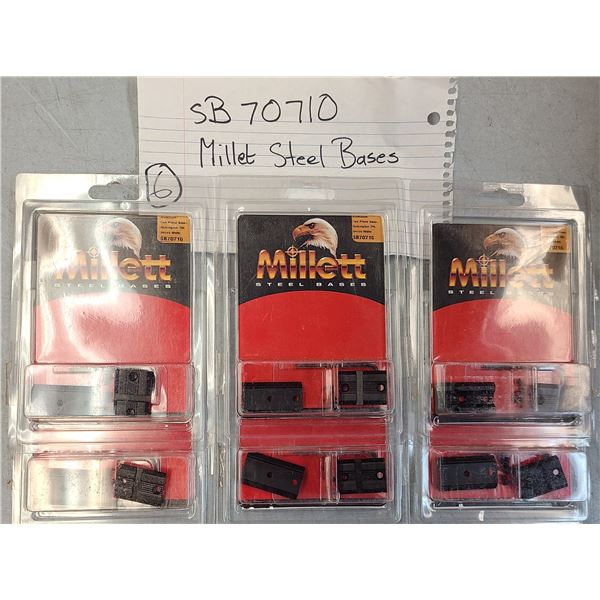 Remington 700 Millett Scope Bases - 6 Sets - NEW