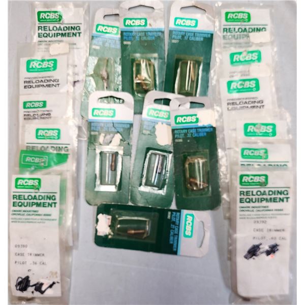 RCBS Case Trimmer Piolts - Mixed Lot - 18 pc - NEW