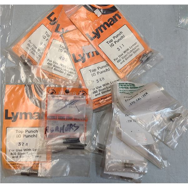 Lyman Top Punch - Expander Ball & Reamers - 14 pc Vaious - NEW
