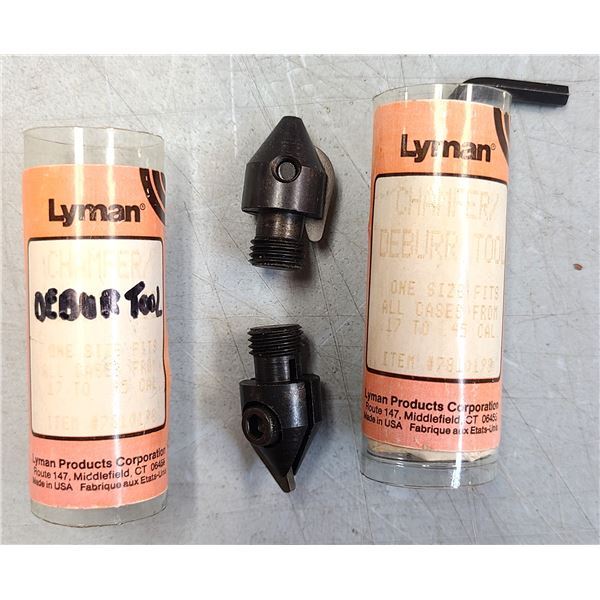 Lyman Deburring Tool 17 to 45 Cal x 2 - NEW