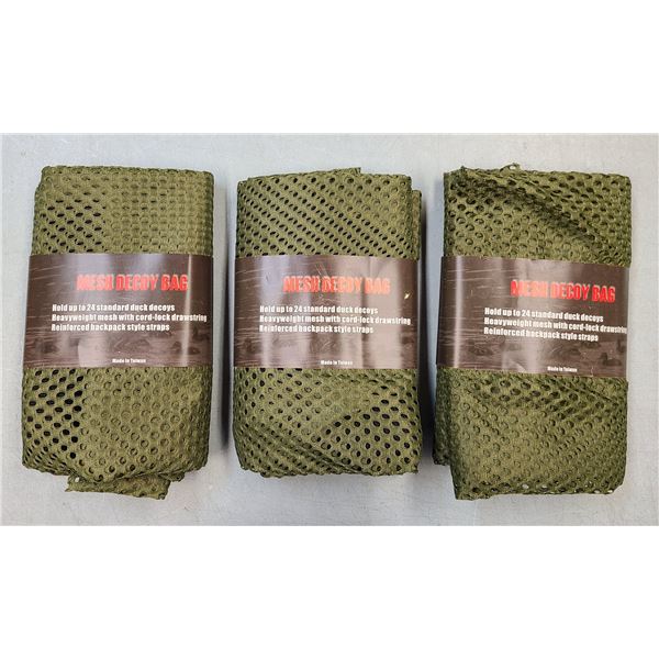 Duck Decoy Mesh Carry Bags - 3 Bags per lot - NEW - Made in Taiwan