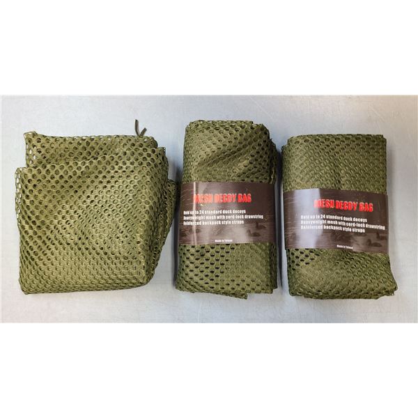 Duck Decoy Mesh Carry Bags - 3 Bags per lot - NEW - Made in Taiwan