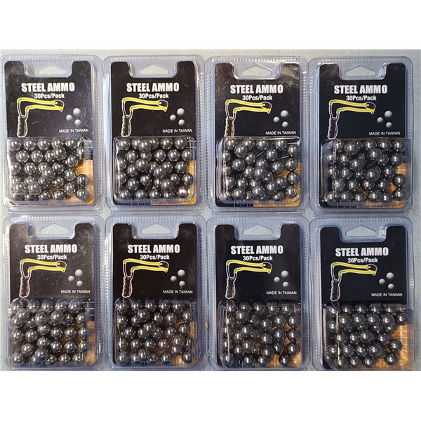 Slingshot Ammo 1/4 in Stainless Steel Ball Made in Taiwan 240 rds - NEW
