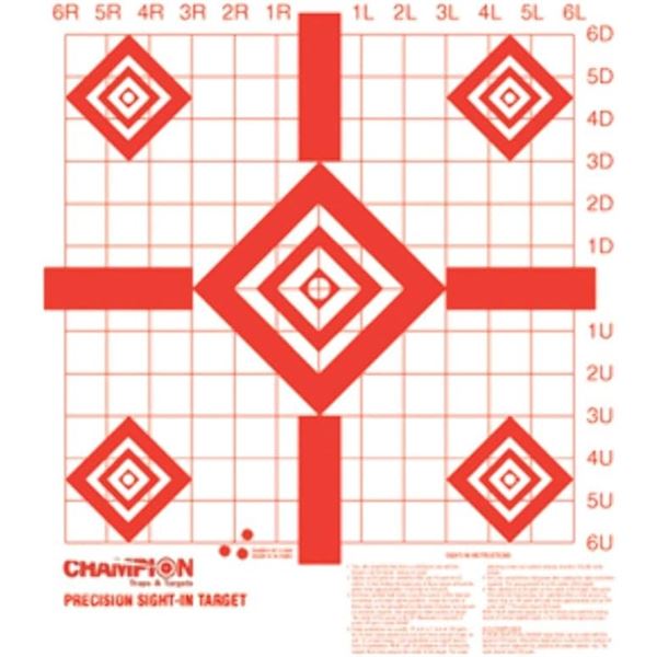Champion Redfield Style Precision Sight-In Target (Pack of 100)