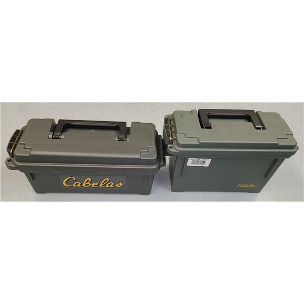 Ammo Cans x 2 by Plastic Plano for Cabelas AS NEW Waterproof