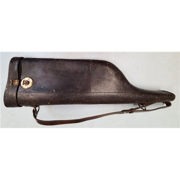 Leg-O-Mutton Antique Shotgun Case - Black Leather