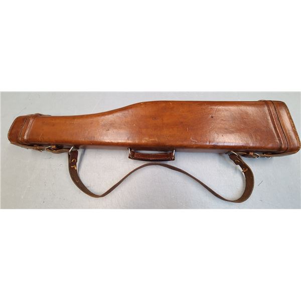 Leg Of Mutton Antique Shotgun Case - Brown Leather