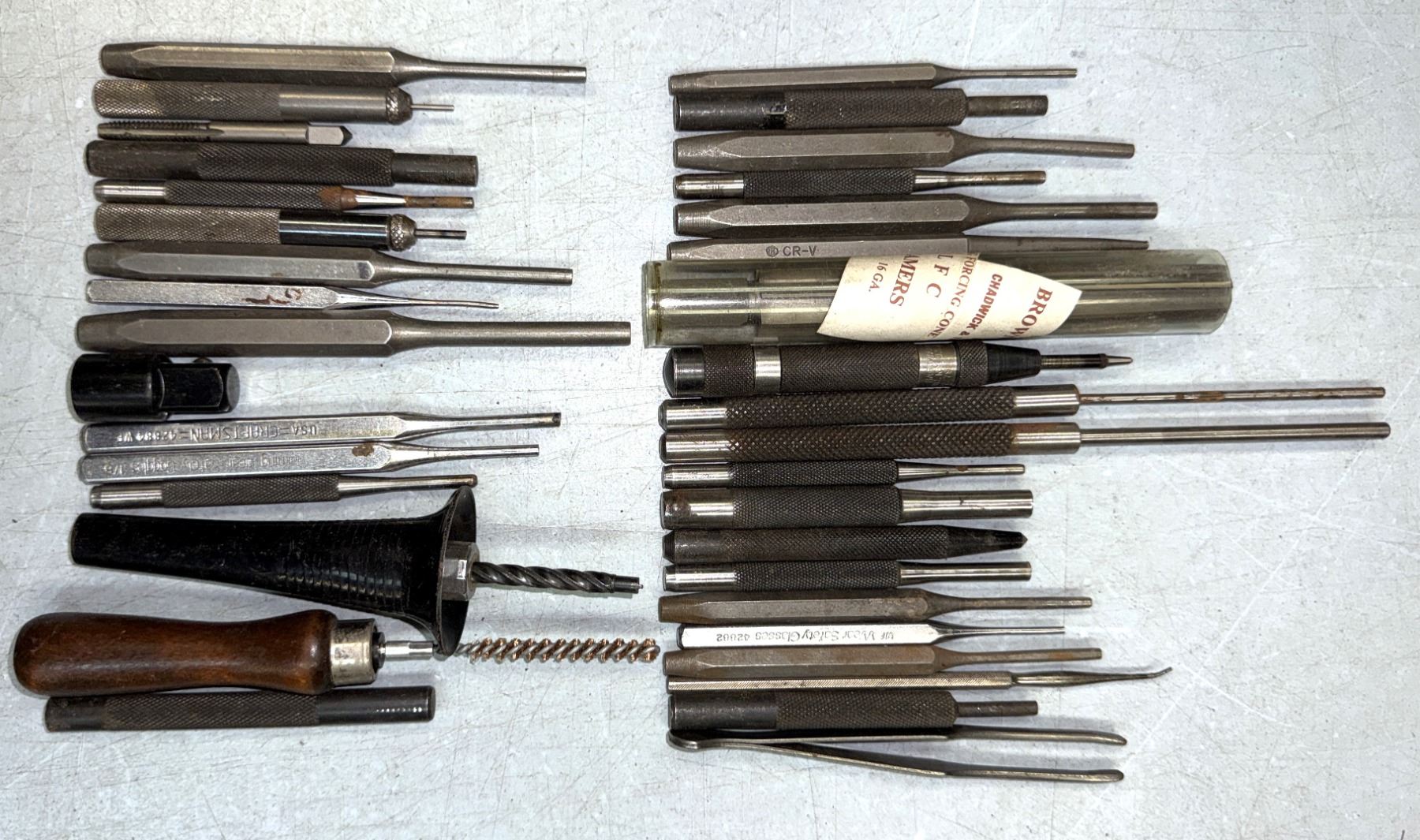 Gunsmithing Tools Punches Etc as Shown