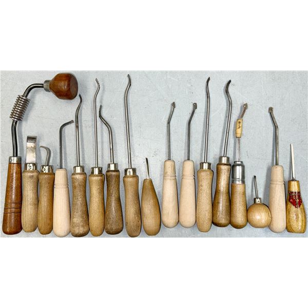 Gunsmithing Chisels Checkering Tools as Shown