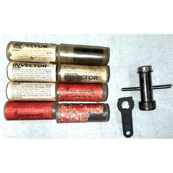 Browning Invector Chokes - Various Lot as Shown c/w Tools