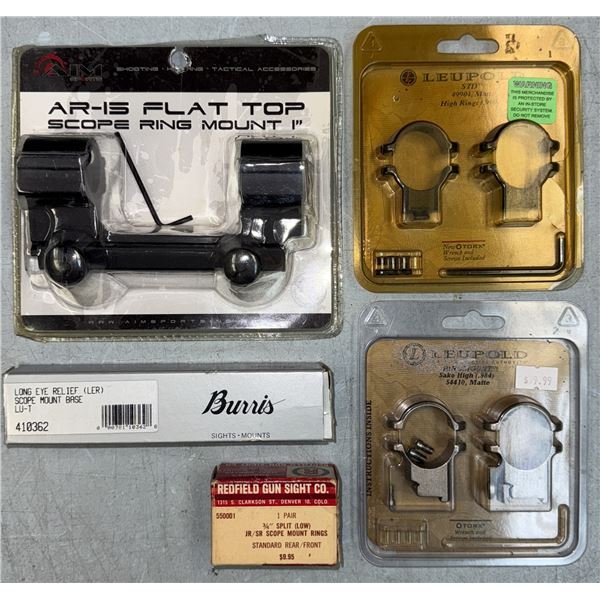 Mixed Lot Scope Rings & Bases as Shown SAKO ++