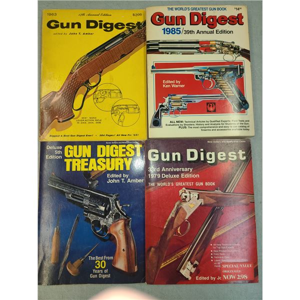 Gun Digest Lot as shown 1963 on - 4 Books