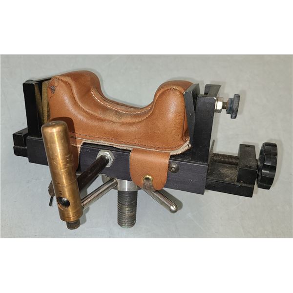 Gun Rest Leather Pad and Adjustable Shaft