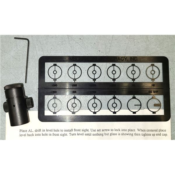 Mechanical Accuracy Front Globe Sight with Insert Sheet - NEW